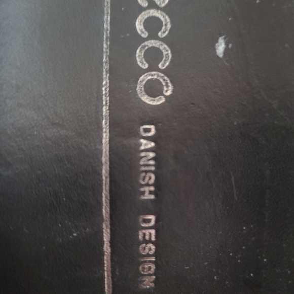 Ecco - Danish Designs - Brown Embossed Leather Heeled Boots - Size 41 - Picture 9 of 10